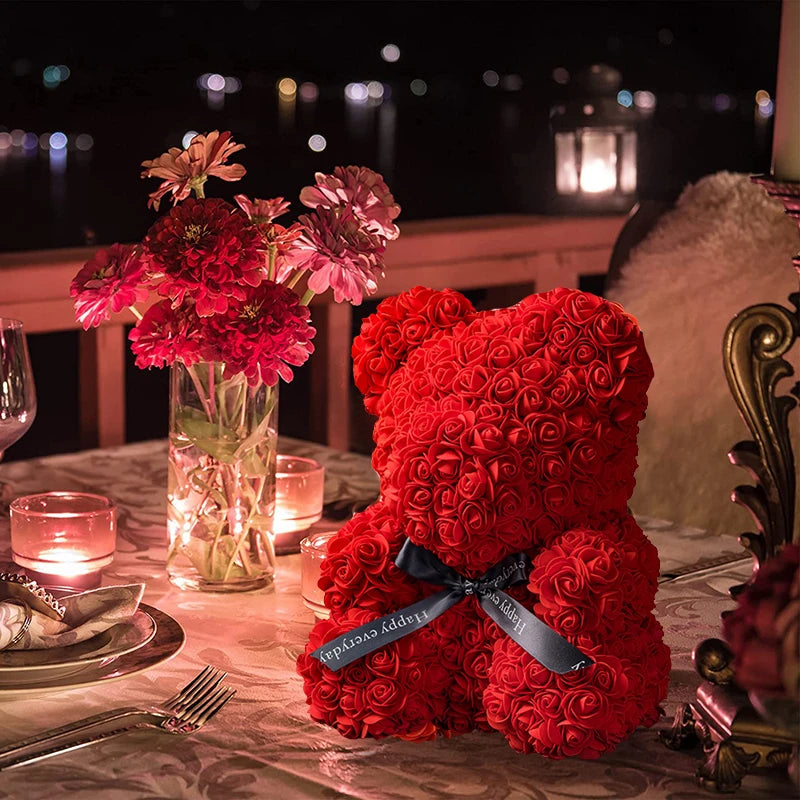 Rose Bear With LED Light Gift Box