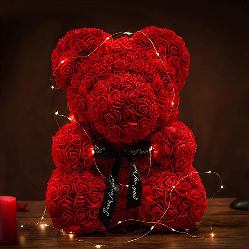 Rose Bear With LED Light Gift Box