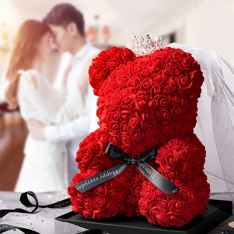 Rose Bear With LED Light Gift Box