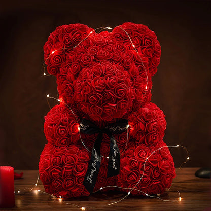 Rose Bear With LED Light Gift Box