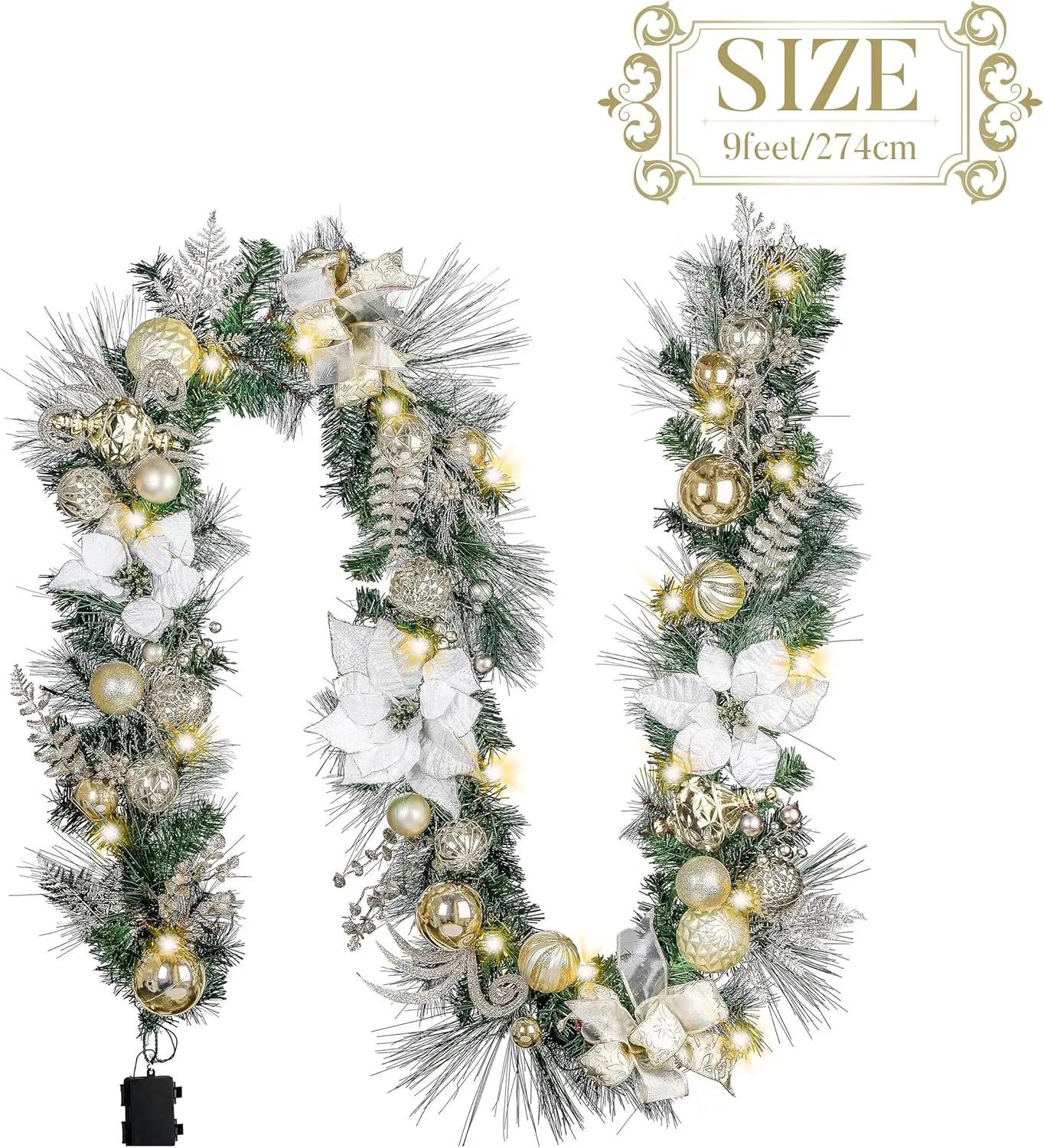 Pre-Lit Christmas Garland